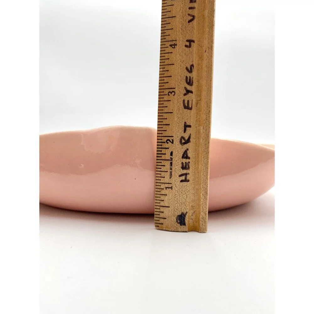 1950-1960’s California Pottery Pink Console Dish Biomorphic Shape